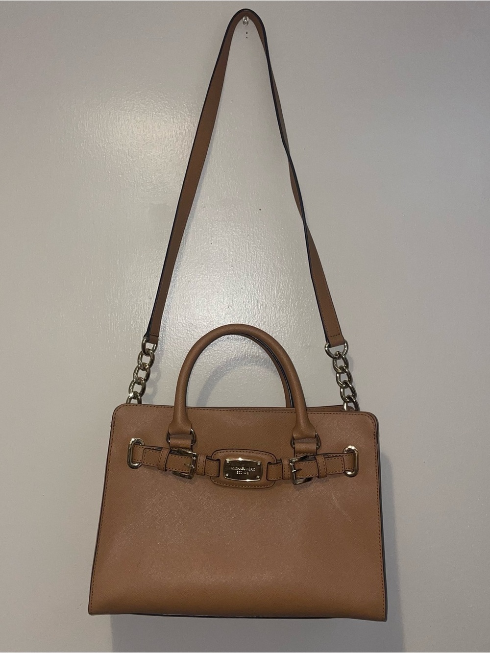 Michael Kors Tan Leather Top-Handle Satchel